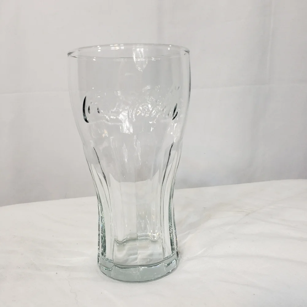 Vintage Clear Contour Coca Cola Glass Coke